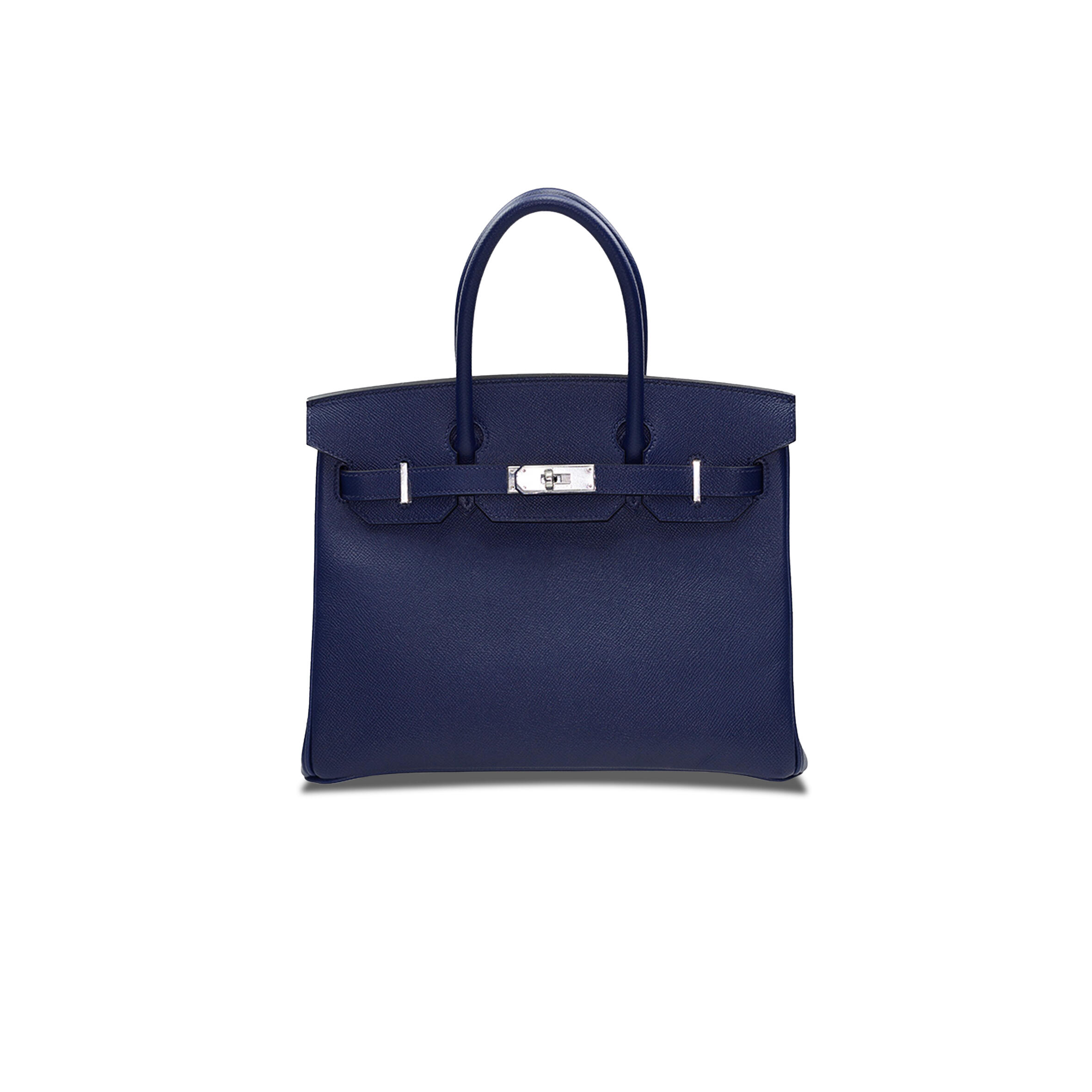H**me5 BIRKIN 30 TOGO LEATHER ROYAL BLUE SILVER BUCKLE BK3073EPSS (30*23*15cm) Master Quality